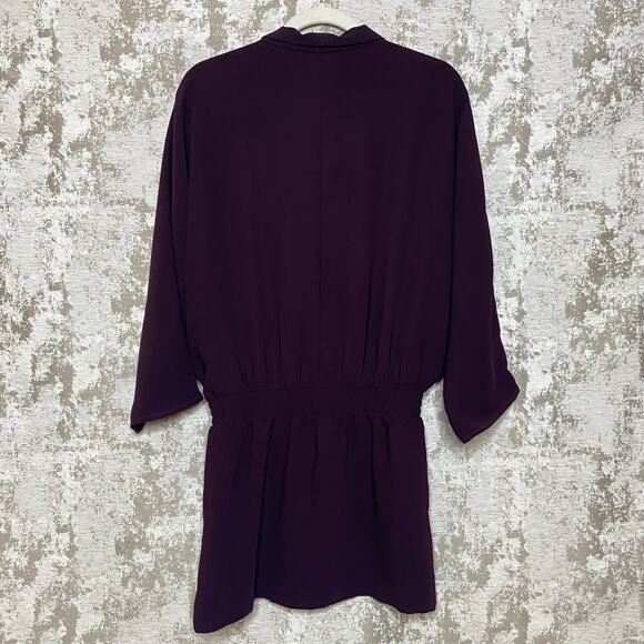 Amanda Uprichard Blakely Mini Dress in Black Cherry - Picture 3 of 5